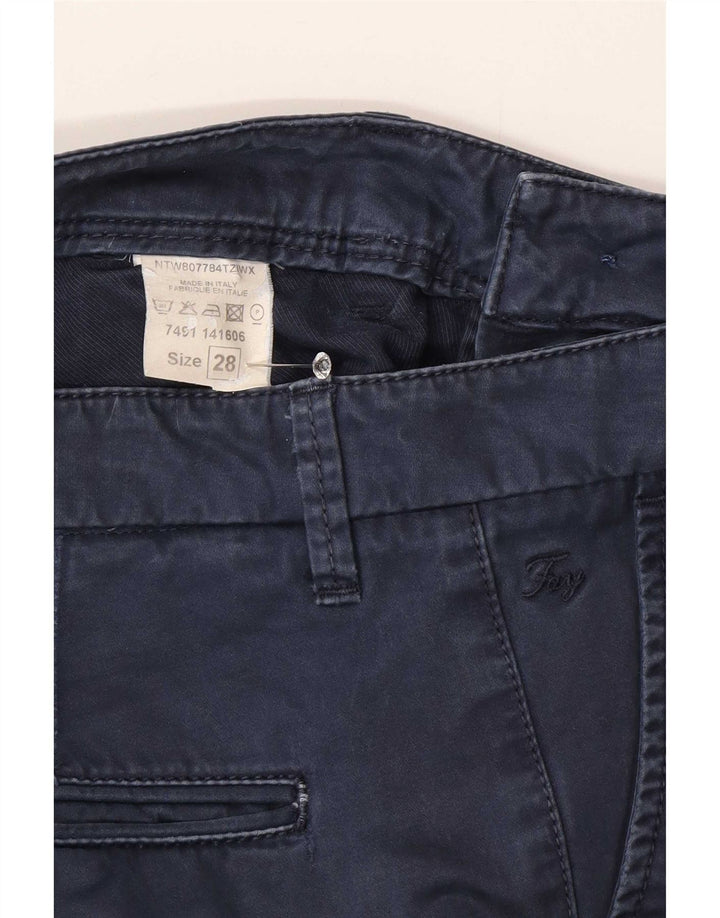 Fay Dame Slim Chino Bukser W28 L30 Navy Blue