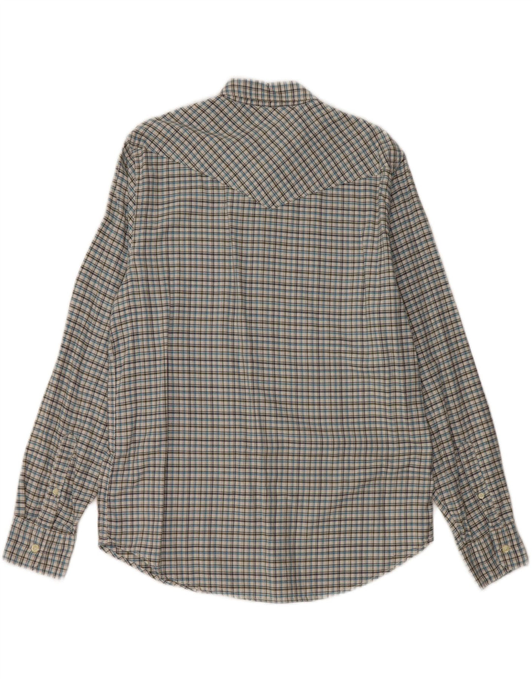 LEVI'S Herre Coupe Standard Standard Fit Skjorte Medium blå ternet bomuld