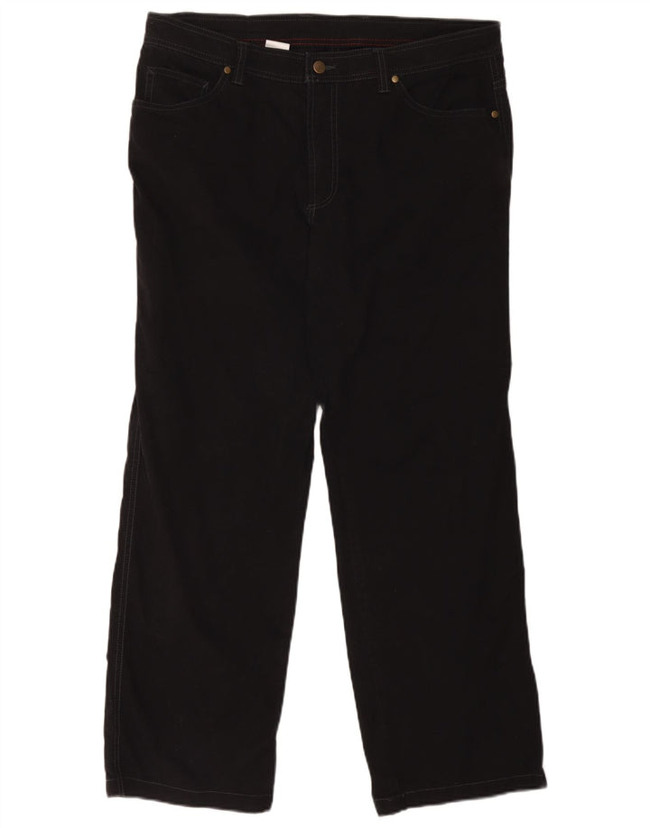 John Lewis Straight Jeans til mænd W36 L29 sort bomuld