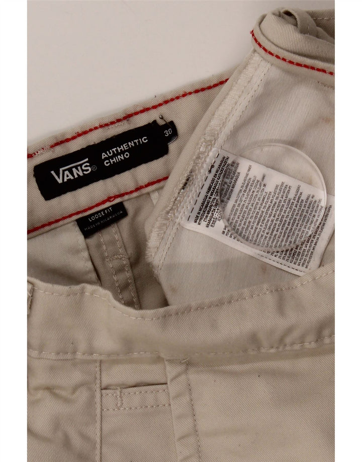 Vans Herre Loose Fit Chino Bukser W30 L29 Beige Polyester