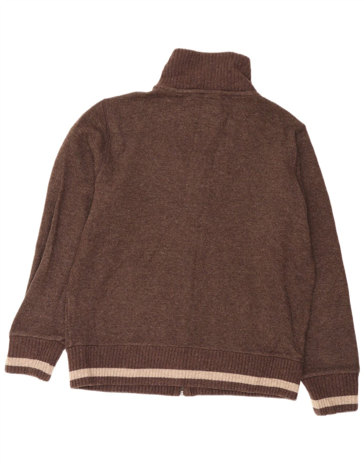 Woolrich Herre grafisk cardigan sweater XL Brun uld