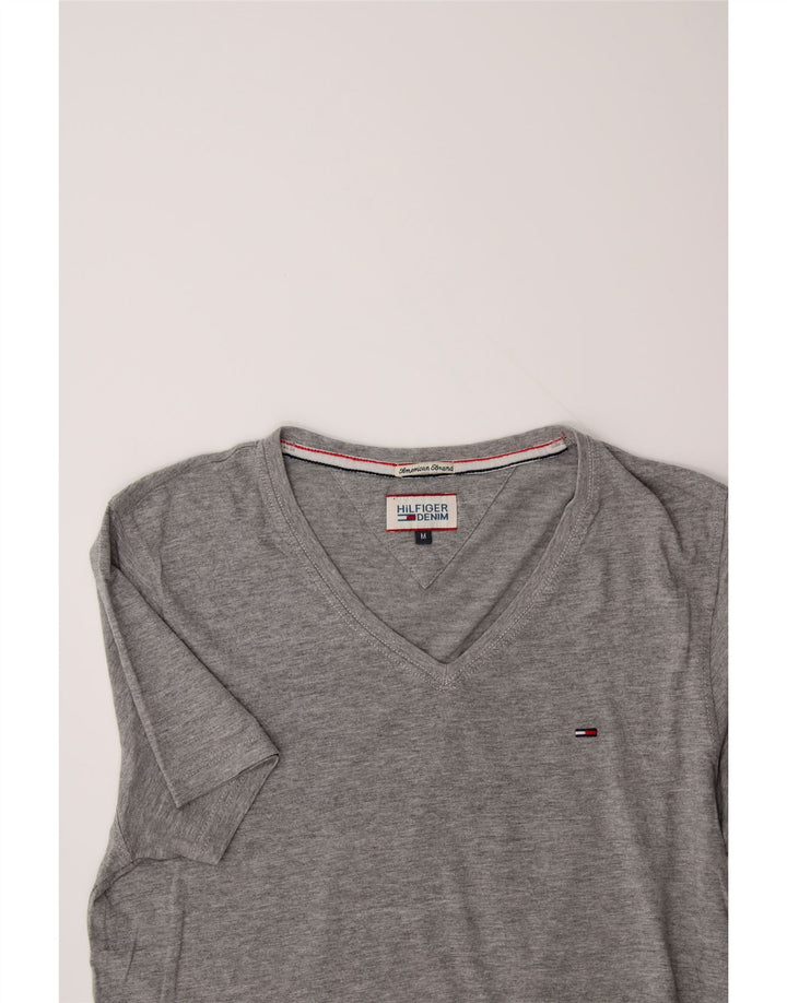 TOMMY HILFIGER Mens T-Shirt Top Medium Grey Cotton Vintage Tommy Hilfiger and Second-Hand Tommy Hilfiger from Messina Hembry 
