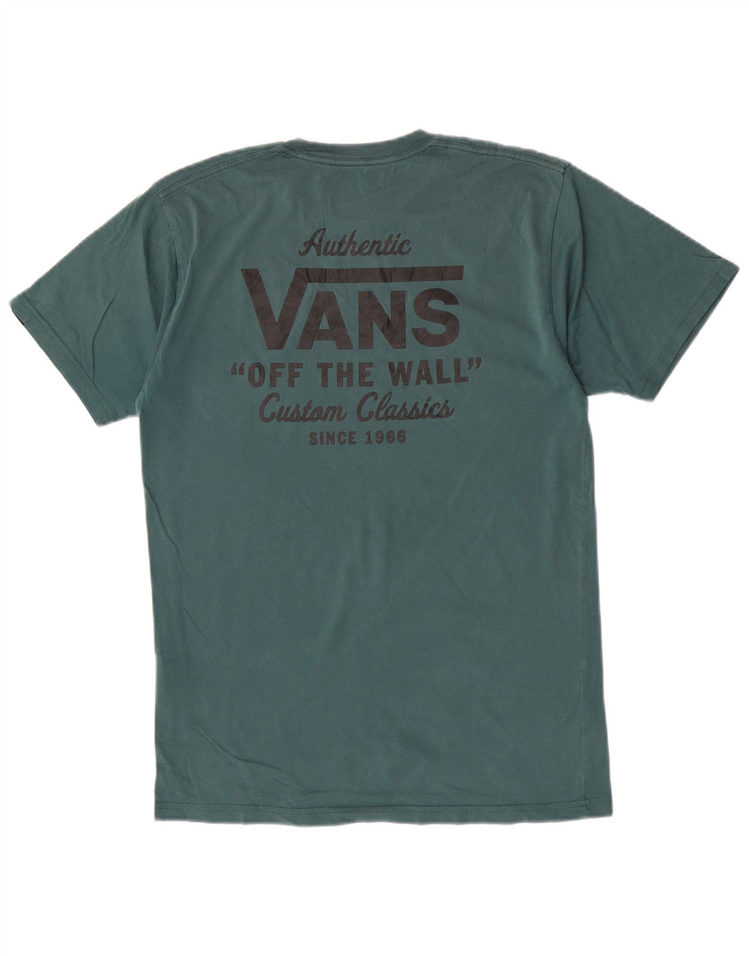 Vans Herre Classic Fit Grafisk T-Shirt Top Medium Grøn Bomuld