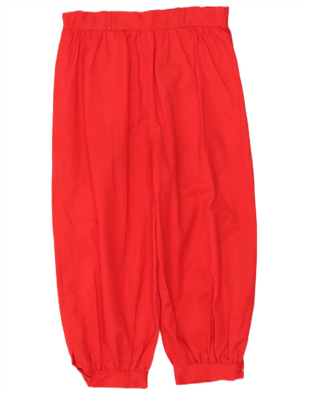 VINTAGE kvinders højtaljede capribukser W28 L18 rød polyester