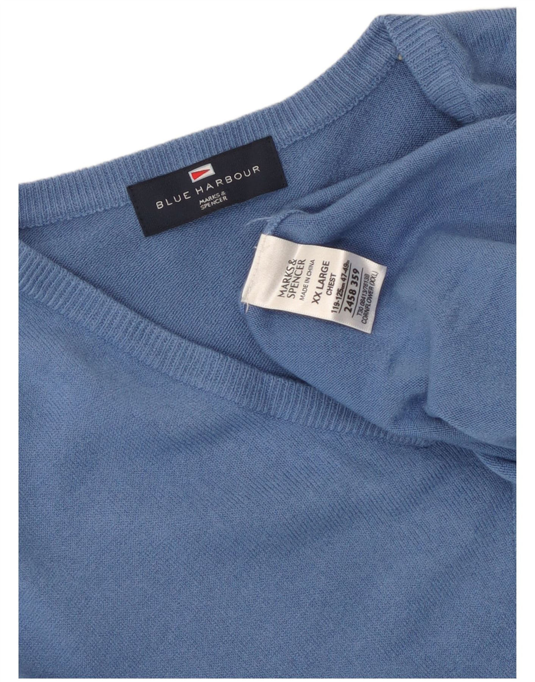 Marks & Spencer Herre Blue Harbor Vest Tank Top 2XL Blå Akryl