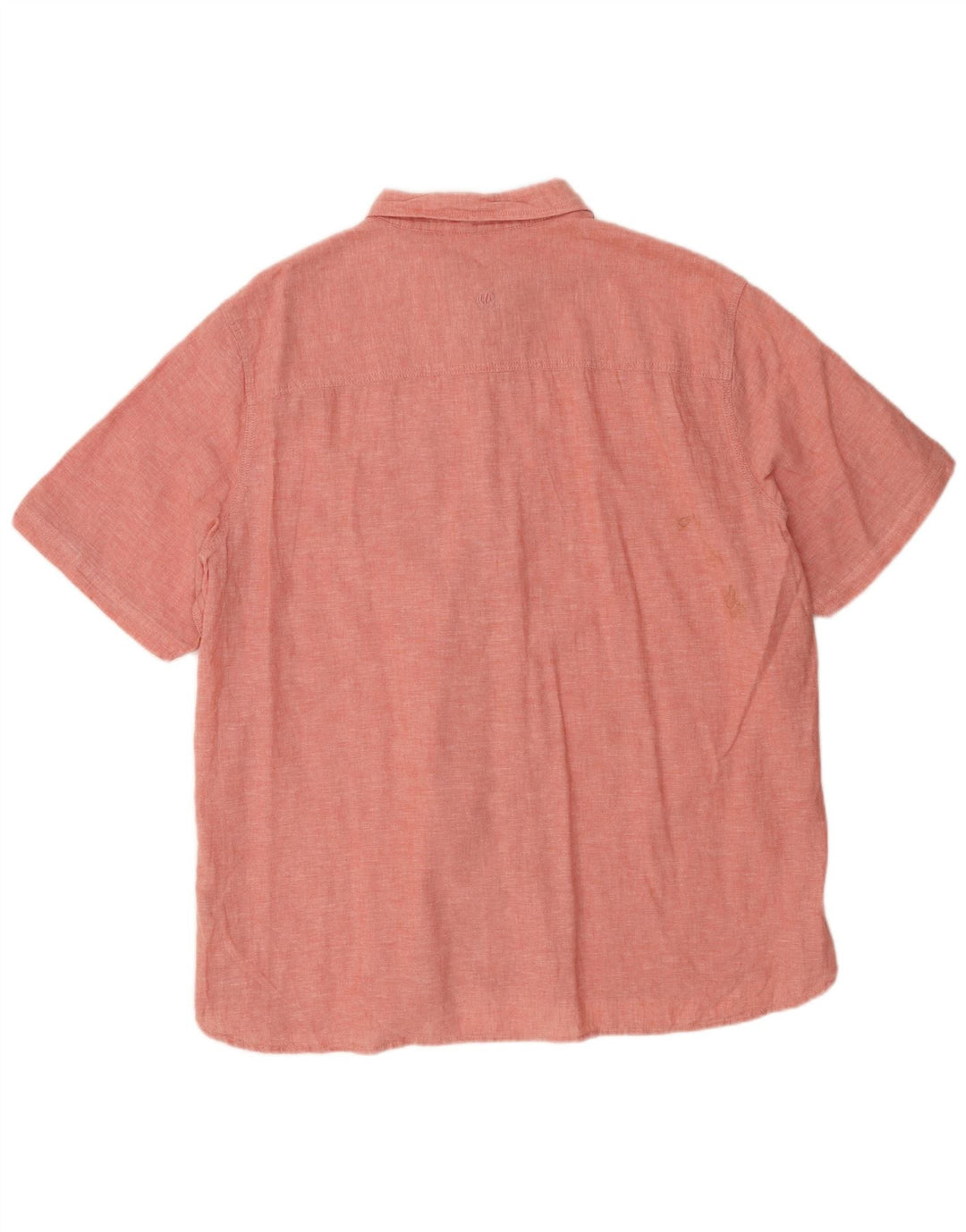 FAT FACE Kortærmet herreskjorte 2XL Pink Linen