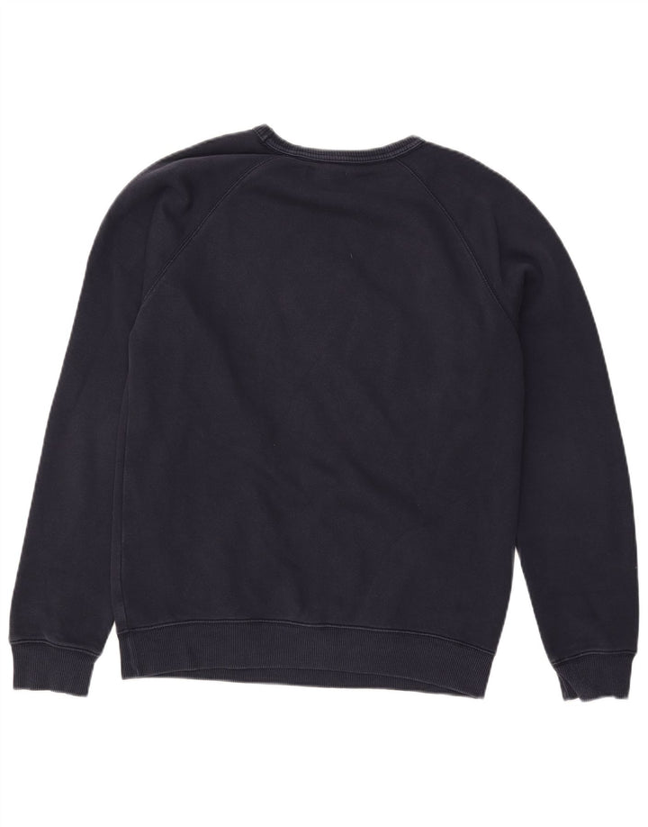 Adidas grafisk sweatshirt til mænd, lille marineblå bomuld