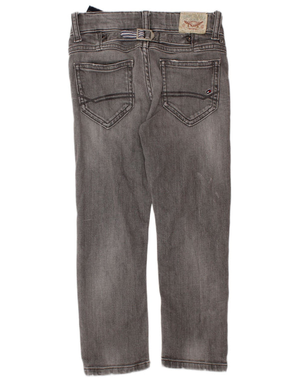 TOMMY HILFIGER Lige jeans til drenge 3-4 år W22 L18 Grå bomuld