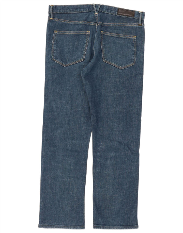 Marks & Spencer Herre Autograph Straight Jeans W32 L29 Blå Bomuld