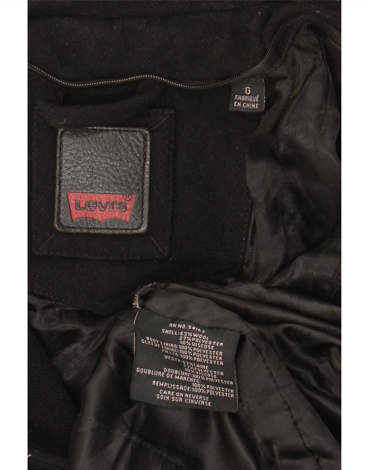 Levi's Herre Utility Jacket UK 40 Large Black Wool