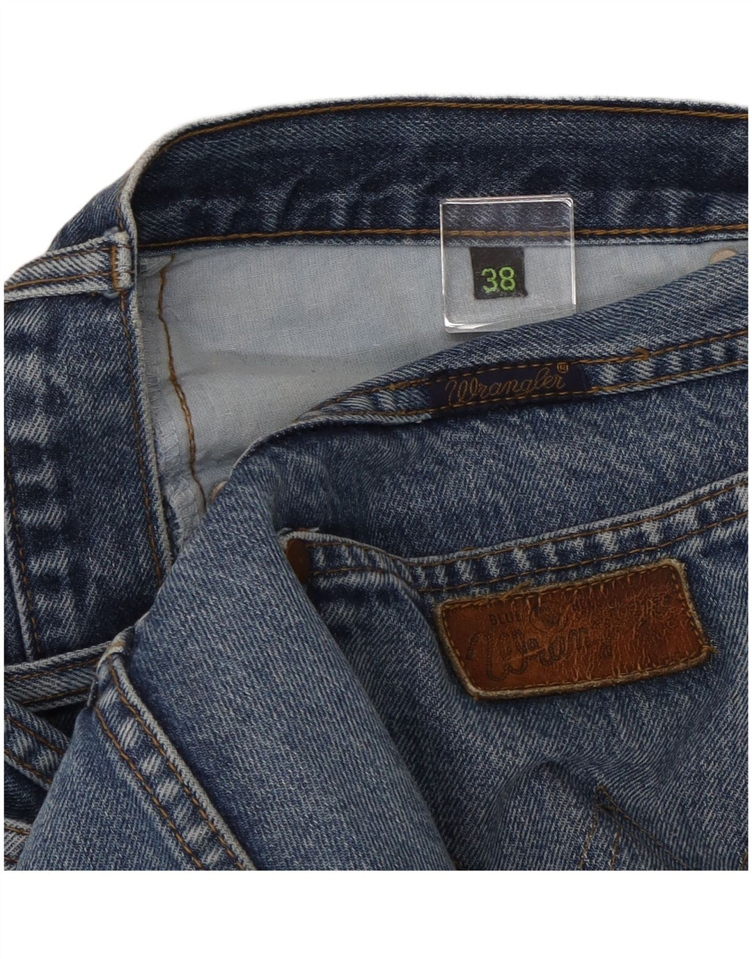 WRANGLER Mens Straight Jeans W38 L30 Blue