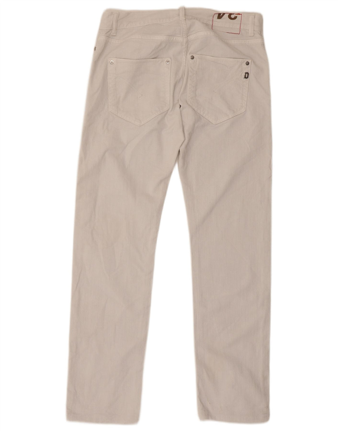 Dondup Herre Sam Straight Jeans W34 L32 Hvid Bomuld