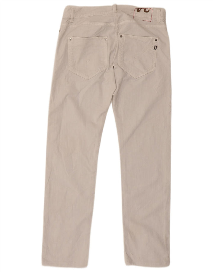 Dondup Herre Sam Straight Jeans W34 L32 Hvid Bomuld