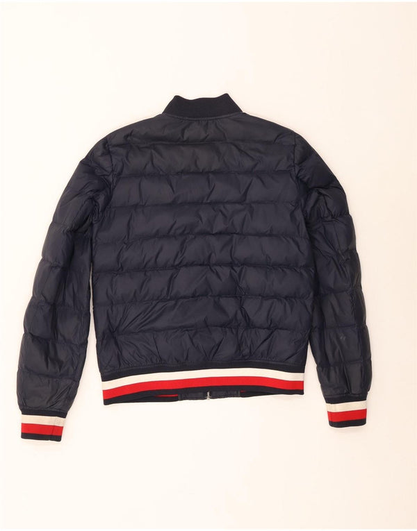Tommy Hilfiger Herre Bomber Polstret Jakke UK 34 XS Navy Blue Colourblock