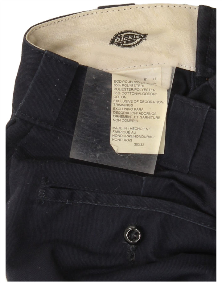 DICKIES Straight Chino-bukser til mænd W30 L32 Marineblå polyester