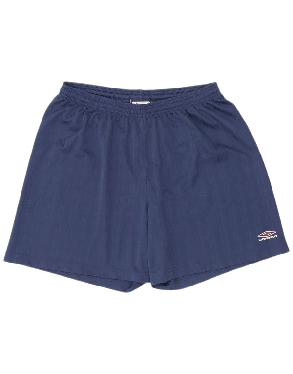 Umbro Womens Sports Shorts XL Navy Blue Geometric Sports