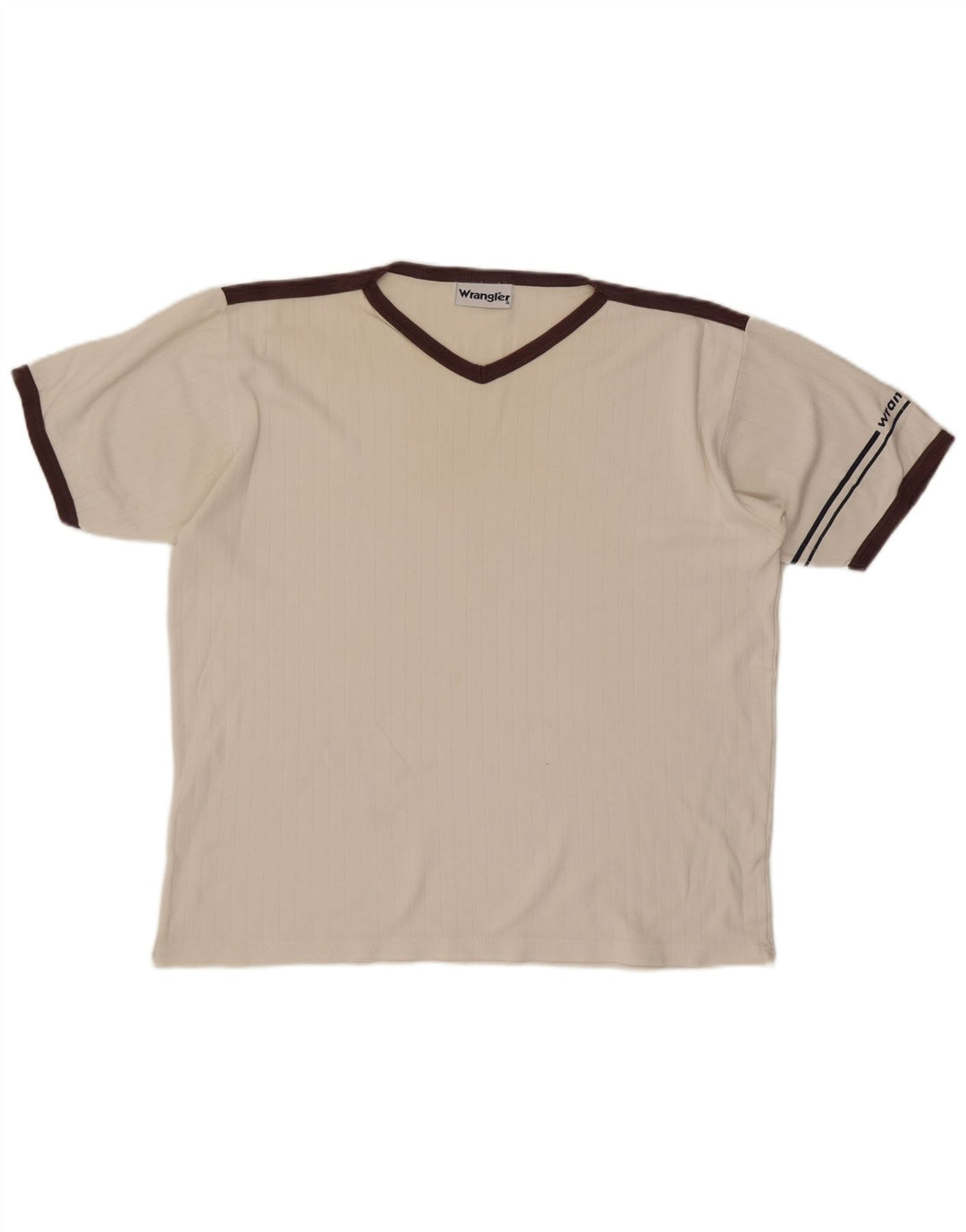 Wrangler Herre T-Shirt Top XL Hvid Colourblock