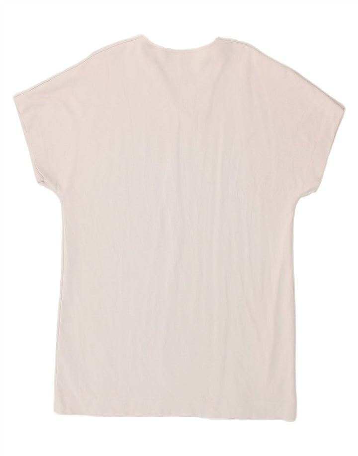 COS Womens Loose Fit Basic Dress UK 16 Large Grey Cotton Vintage Cos and Second-Hand Cos from Messina Hembry 