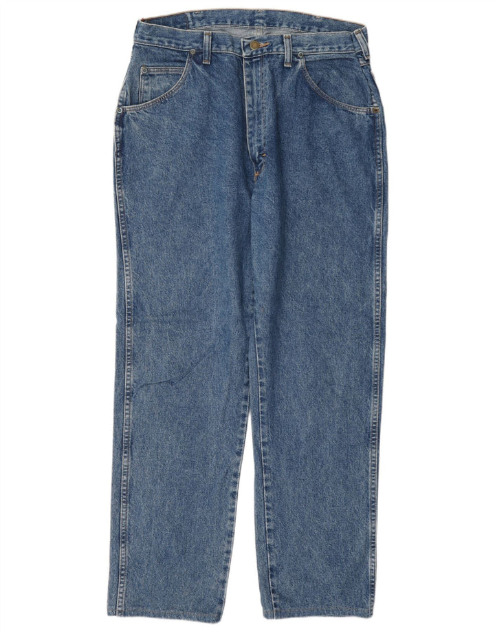 Wrangler Straight Jeans til mænd W32 L29 blå bomuld