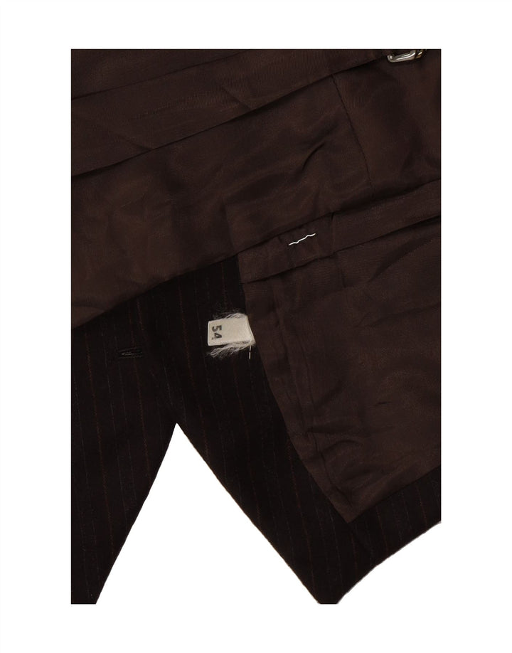 VINTAGE Mens Waistcoat IT 54 XL Brown Vintage Vintage and Second-Hand Vintage from Messina Hembry 