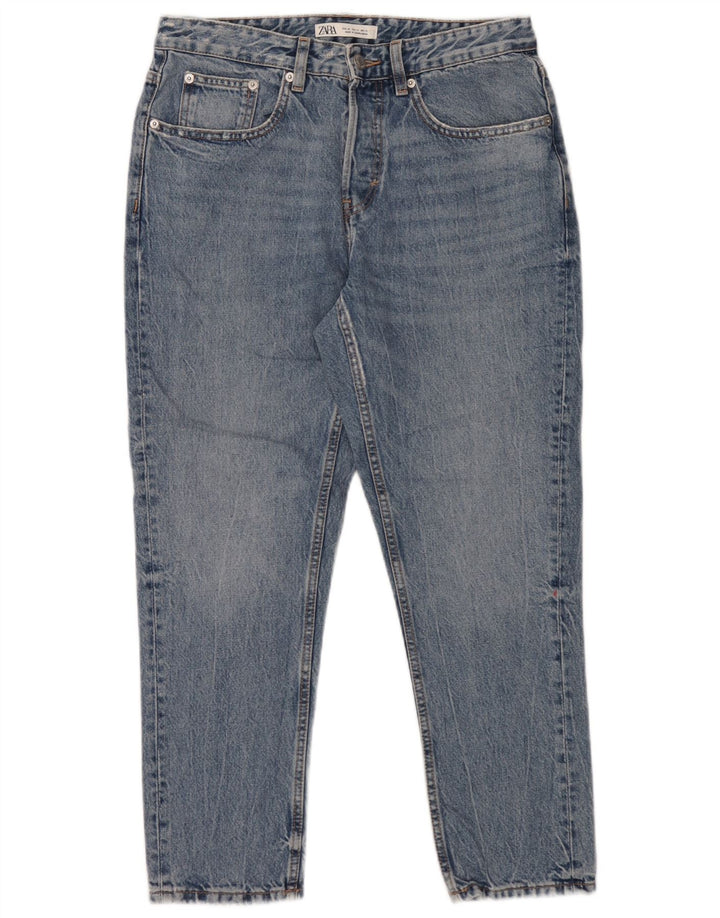 Zara Herre Tapered Jeans EU 40 Medium W31 L26 Blå Bomuld
