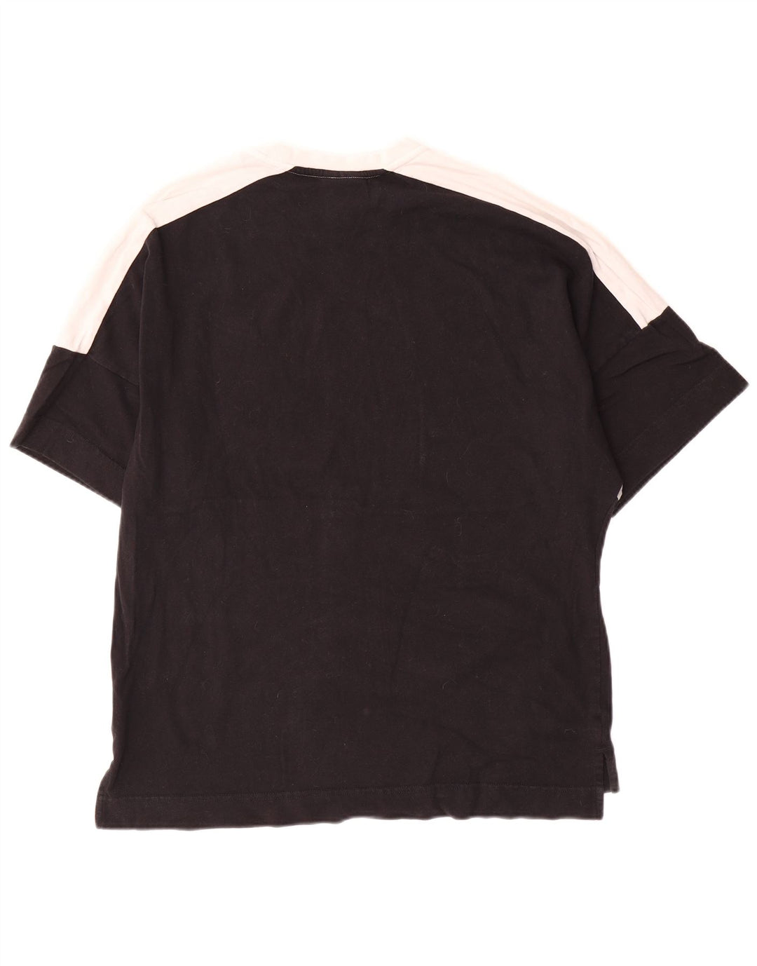 Nike Herre T-shirt Top Medium Sort Colourblock Bomuld
