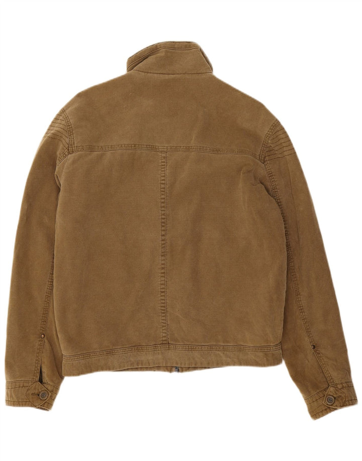 Marks & Spencer Herre Utility Jacket UK 36 Small Beige Cotton