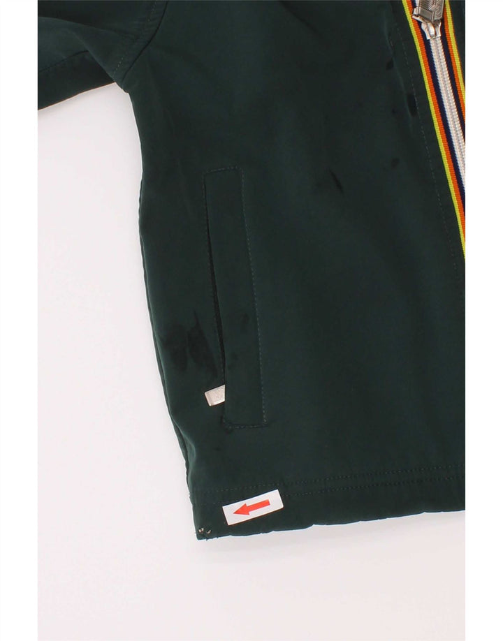 K-Way Boys Hooded Windbreaker Jacket 4-5 År Grøn Polyester