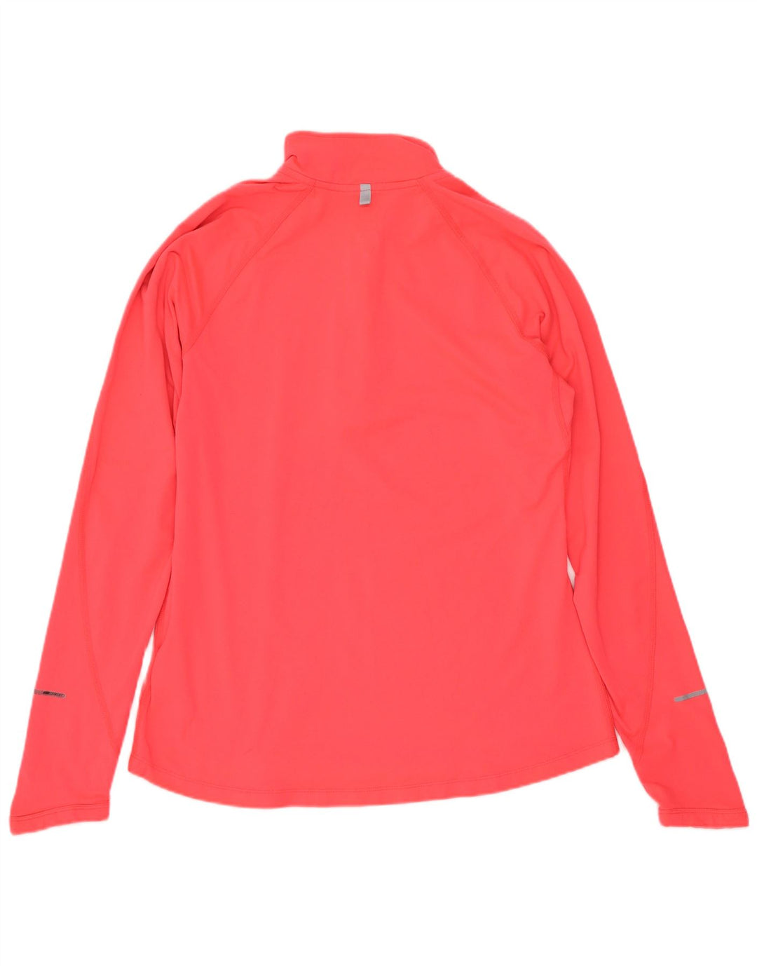 Nike Dame Dri Fit Pullover med lynlås-hals Træningsdragt Top UK 12 Medium Pink