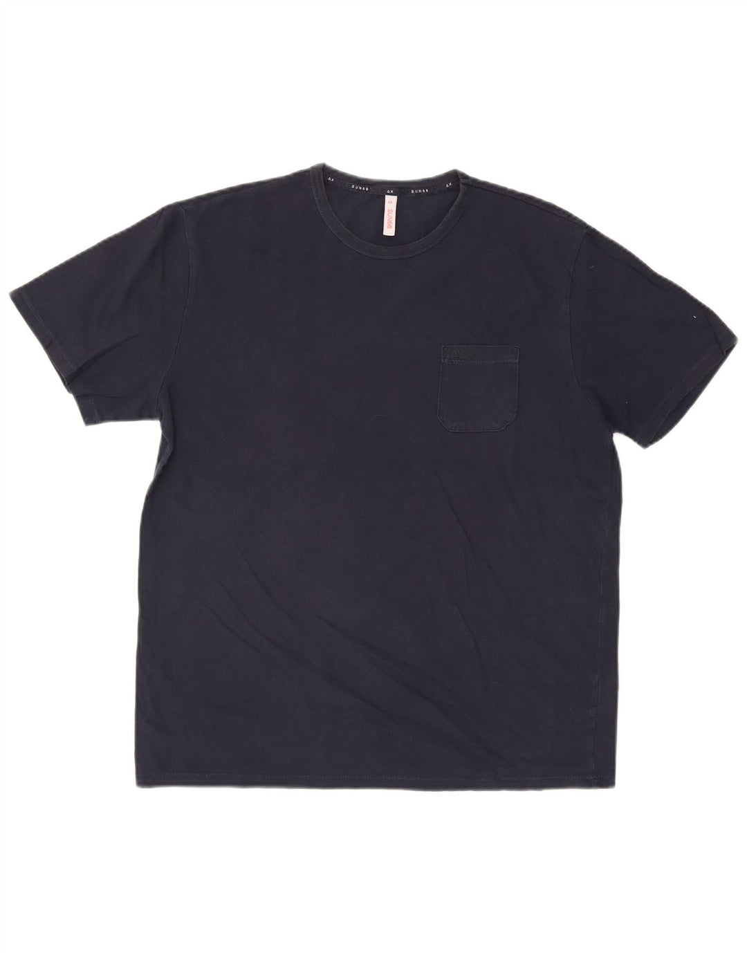 Sun68 Herre T-Shirt Top 2XL Marineblå Bomuld
