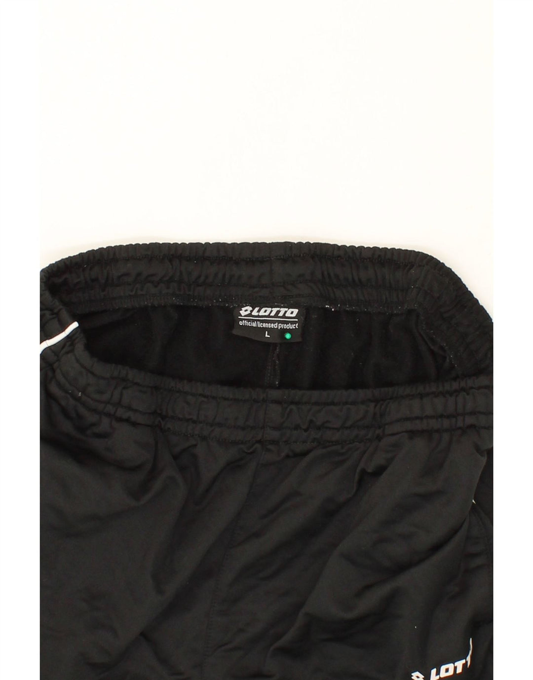 LOTTO Mens Tracksuit Trousers Joggers Large  Black Polyester Vintage Lotto and Second-Hand Lotto from Messina Hembry 