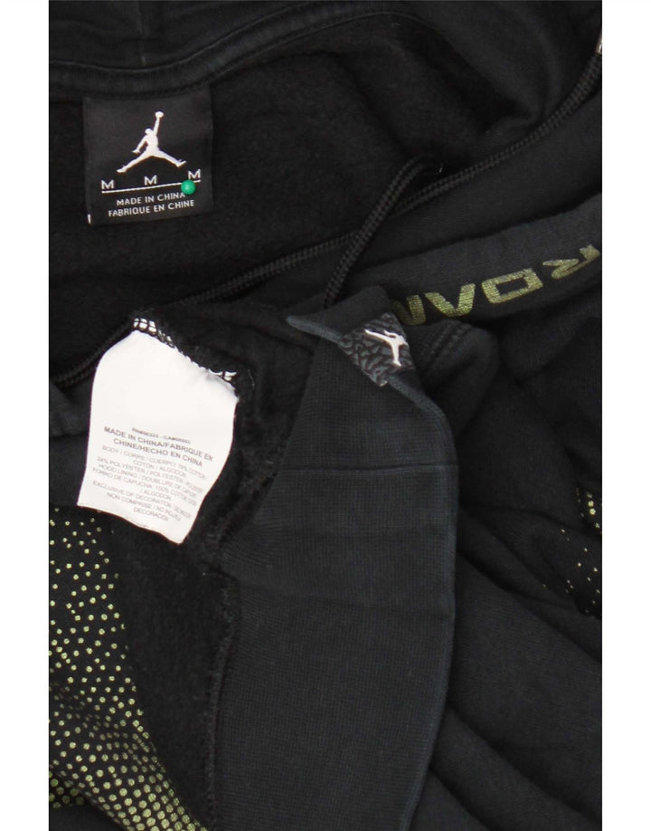 Jordan Herre grafisk hættetrøje Jumper Medium Sort Colourblock Bomuld