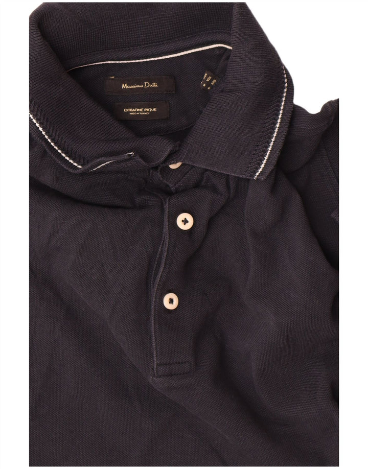 Massimo Dutti Herre poloshirt Medium Navyblå Bomuld