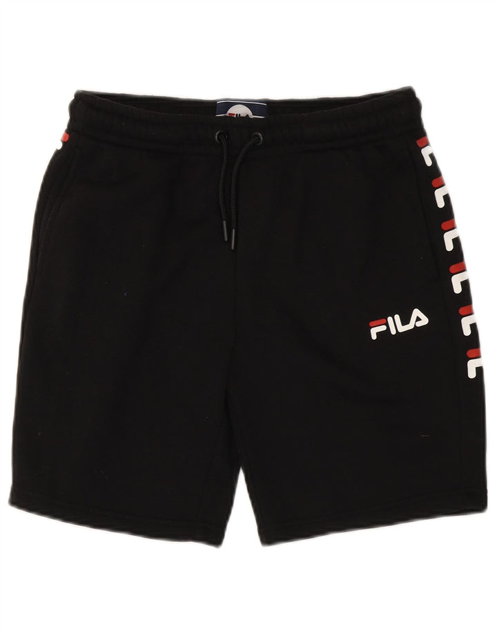 Fila Boys Graphic Sports Shorts 13-14 År Sort Polyester