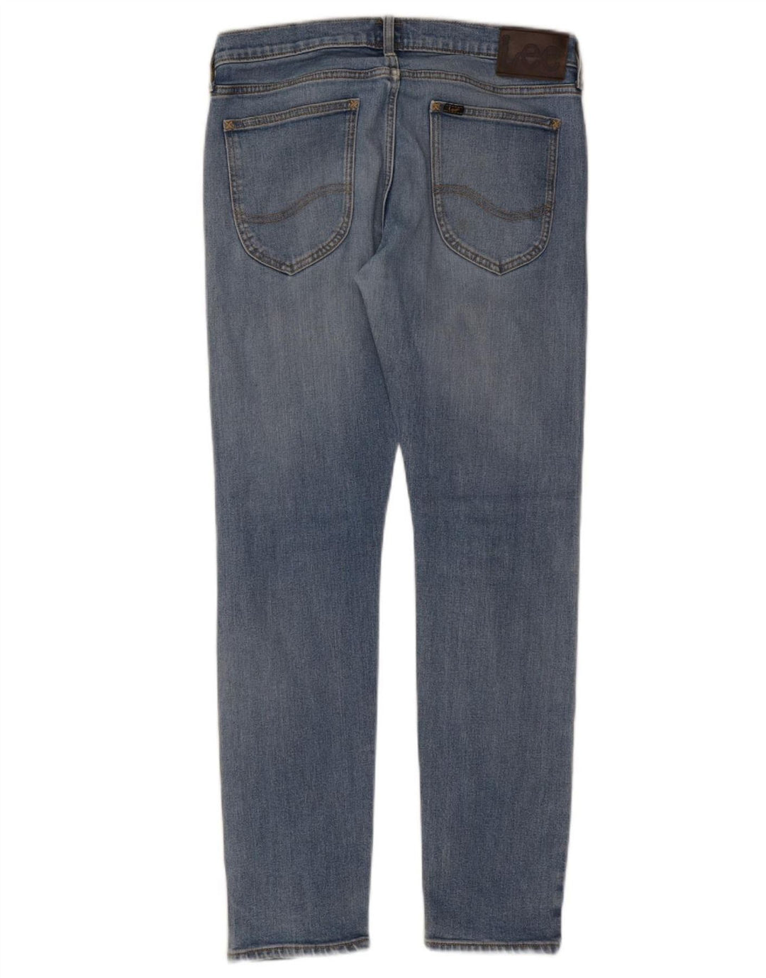 LEE Womens Luke Slim Jeans W32 L32 Blue Cotton