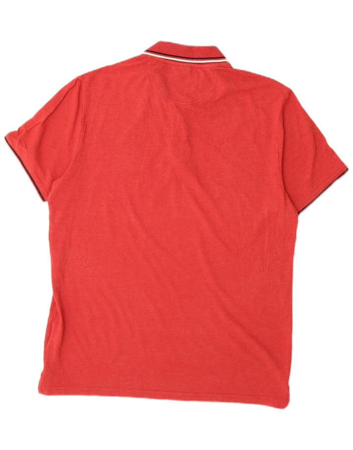 Champion herre poloshirt XL rød bomuld