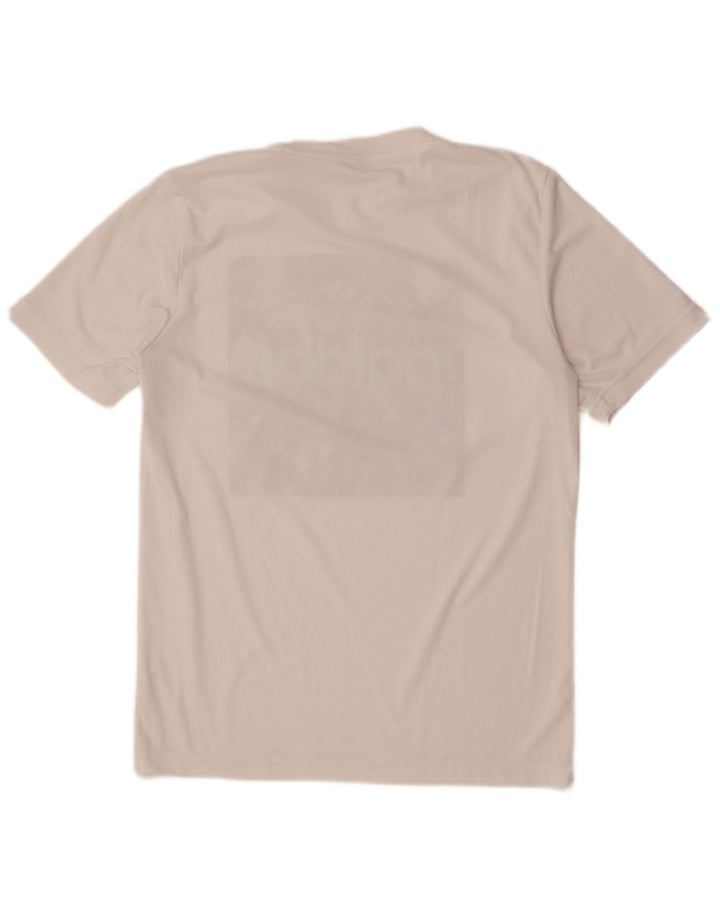 Adidas Herre Prime Blue Grafisk T-Shirt Top Lille Hvid