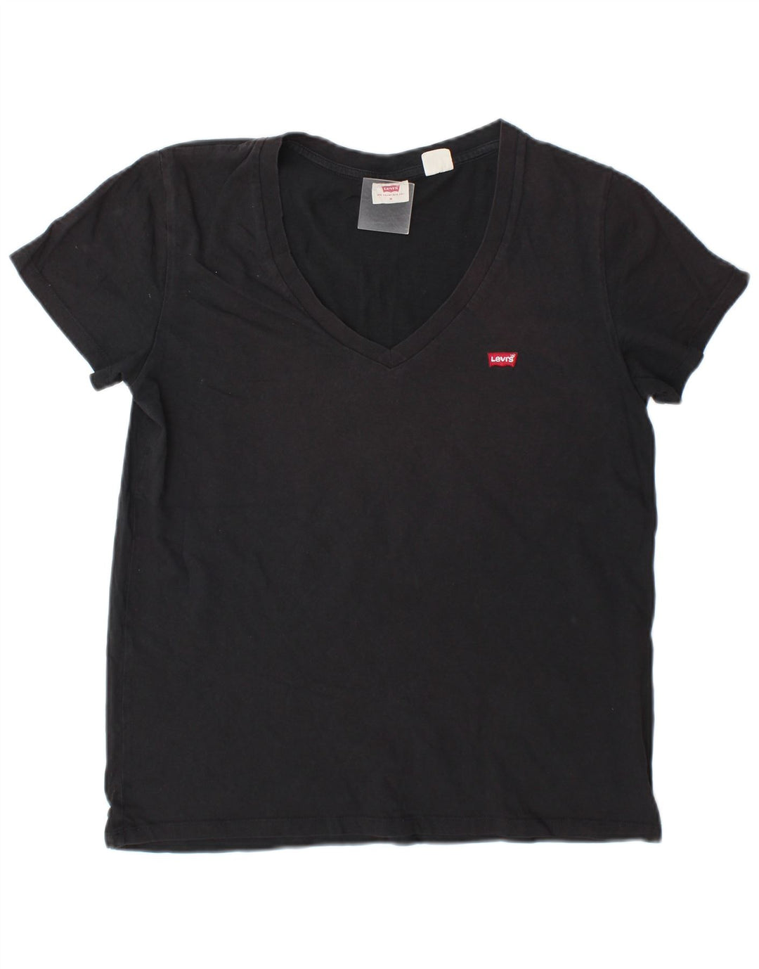 Levi's Dame T-Shirt Top UK 14 Medium Grå Bomuld