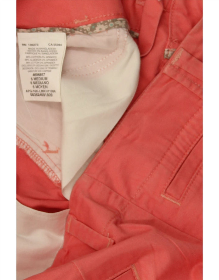 LEE Womens Straight Cropped Trousers US 6 Medium W32 L25 Pink Cotton Vintage Lee and Second-Hand Lee from Messina Hembry 