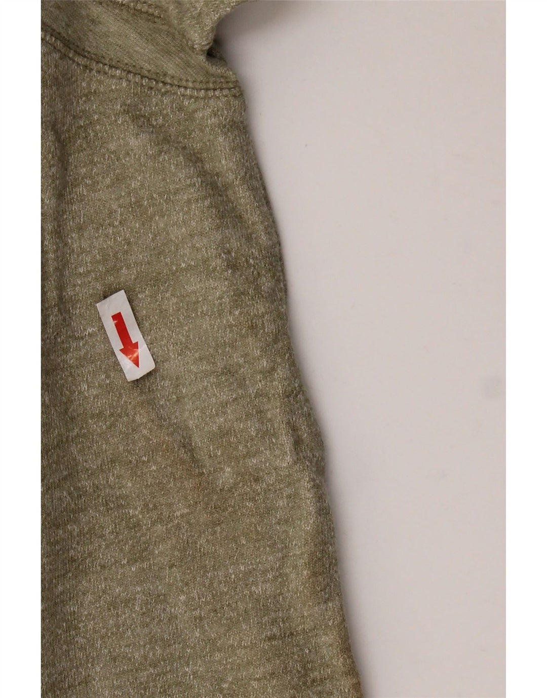 Reebok Dame Oversized Sweatshirt Jumper UK 18 XL Khaki Flecked Bomuld