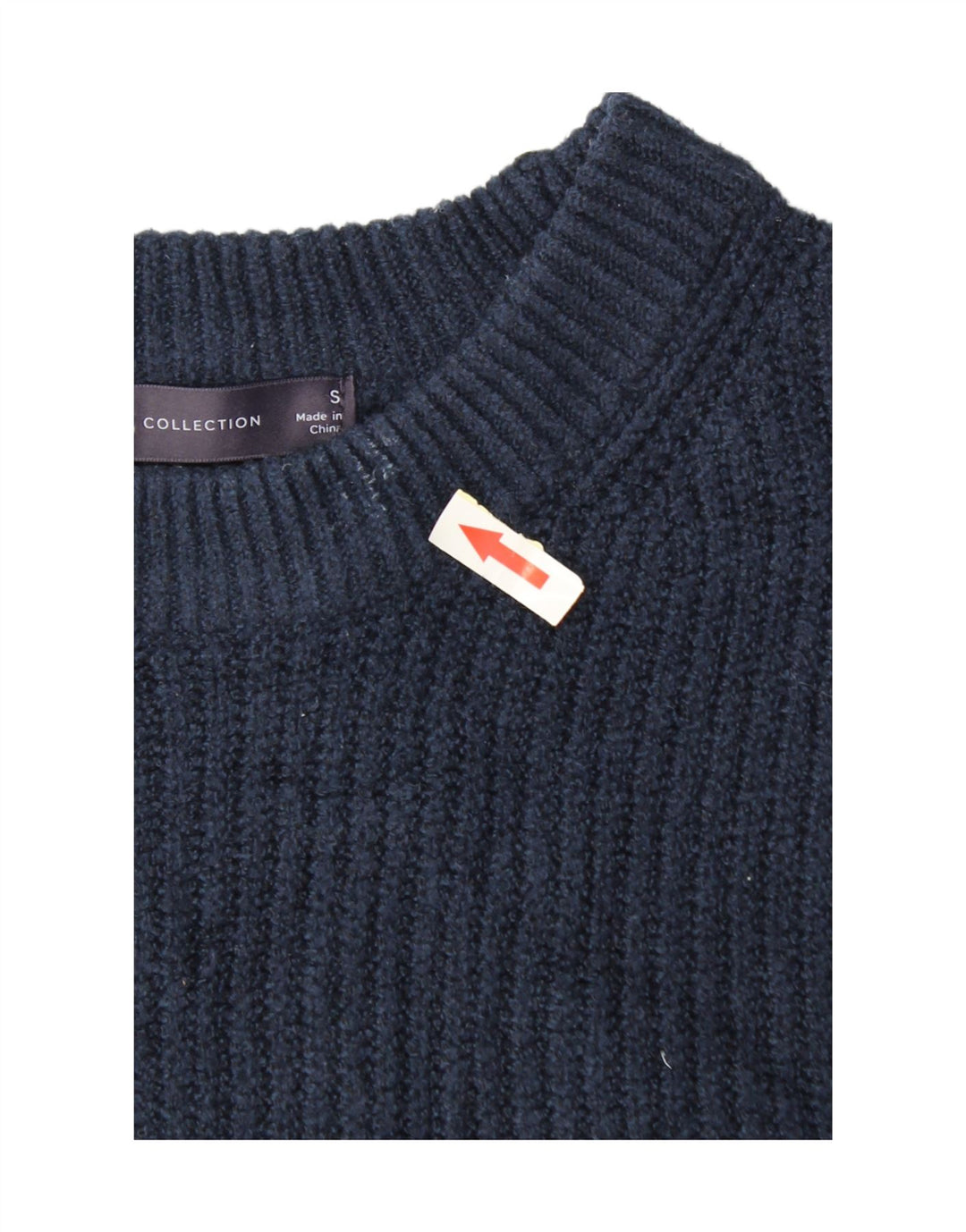 Marks & Spencer Dame Crop Oversized Vest Tank Top UK 10 Small Navy Blue