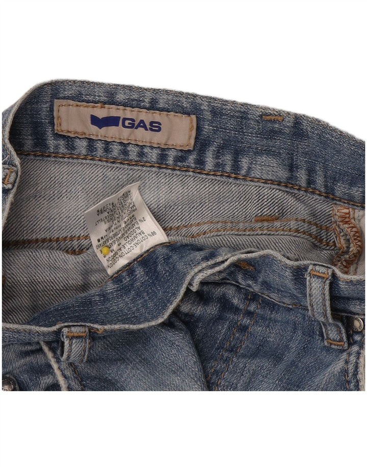 Gas Straight Jeans til mænd W32 L30 blå bomuld