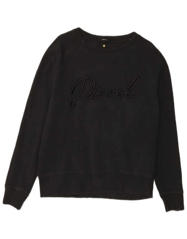 DIESEL Herre Grafisk Sweatshirt Jumper Lille Sort