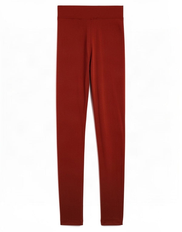 Marks & Spencer Dame Velour Leggings UK 6 XS Brun Bomuld