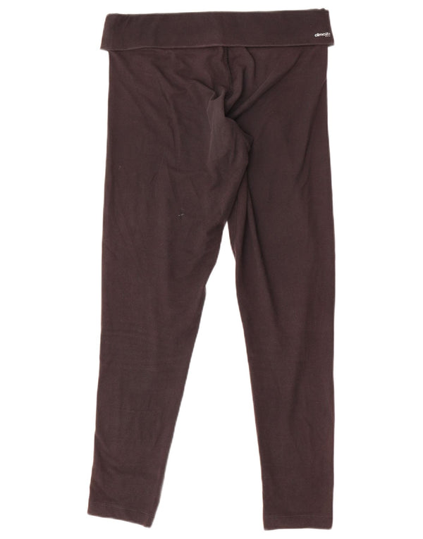 Adidas Womens Climalite Leggings UK 12/14 Medium Black Polyester