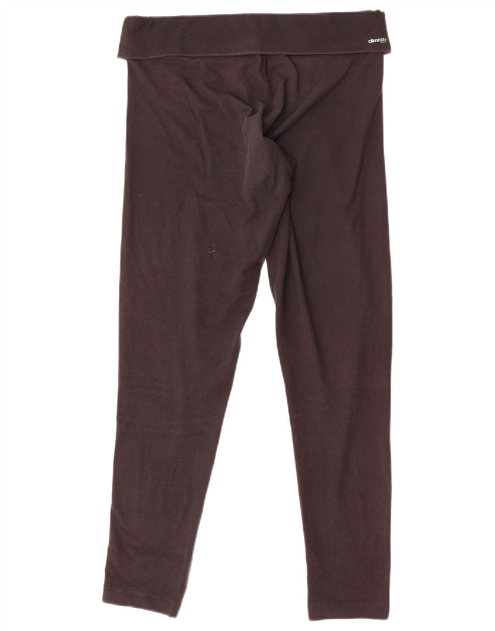 Adidas Womens Climalite Leggings UK 12/14 Medium Black Polyester