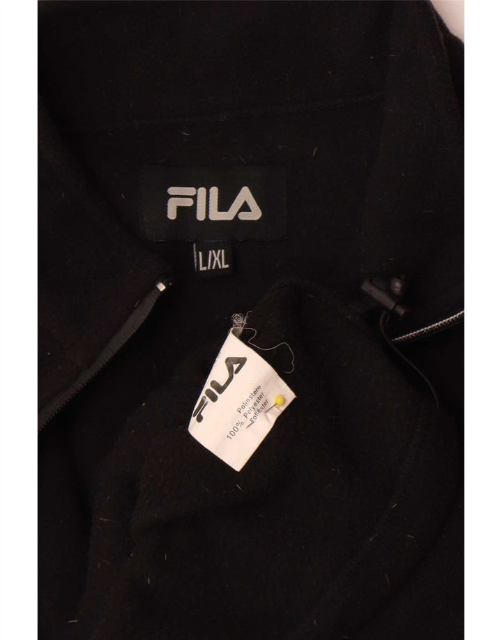 Fila Herre Liner Fleecejakke UK 40 Stor Sort Polyester