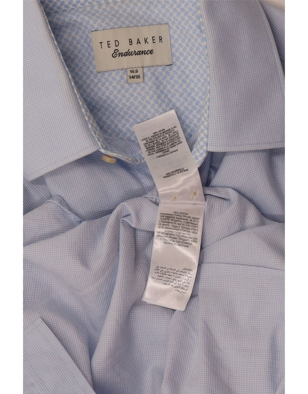 Ted Baker Herreskjorte str. 15 1/2 Medium Blue Cotton