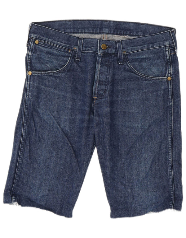Wrangler Herre 4 RRB denimshorts W32 Medium Blue Bomuld