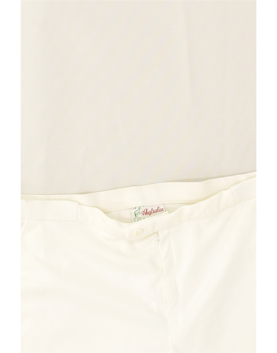 AUSTRALIAN L'ALPINA Mens Chino Shorts IT 54 2XL W40  White Polyester | Vintage AUSTRALIAN L'ALPINA | Thrift | Second-Hand AUSTRALIAN L'ALPINA | Used Clothing | Messina Hembry 